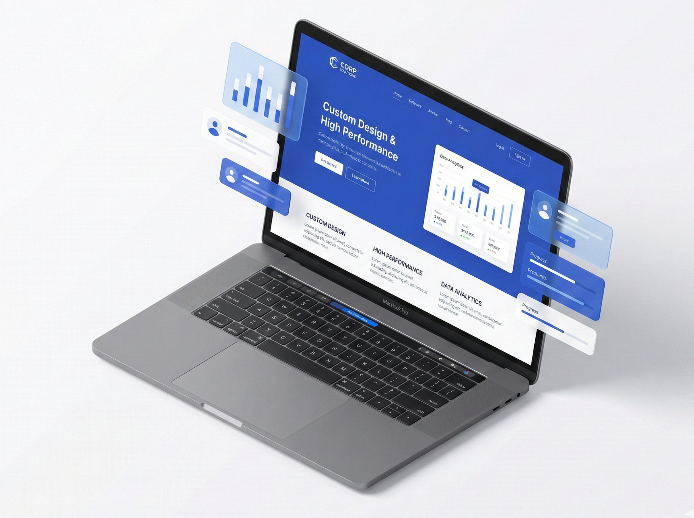 Wixサイト制作イメージ：PC・スマホ完全対応のオリジナルデザインホームページ